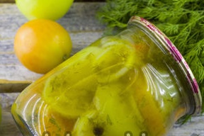 green tomato salad