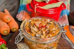 cabbage with mushrooms