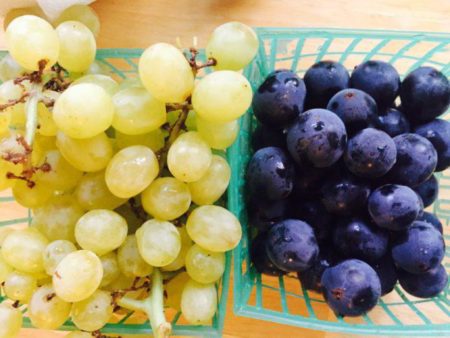 dark and light grapes