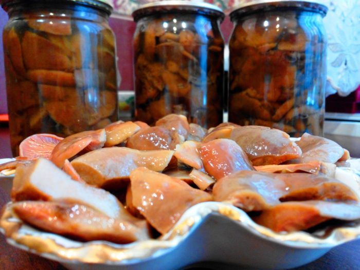 Marinated mushrooms