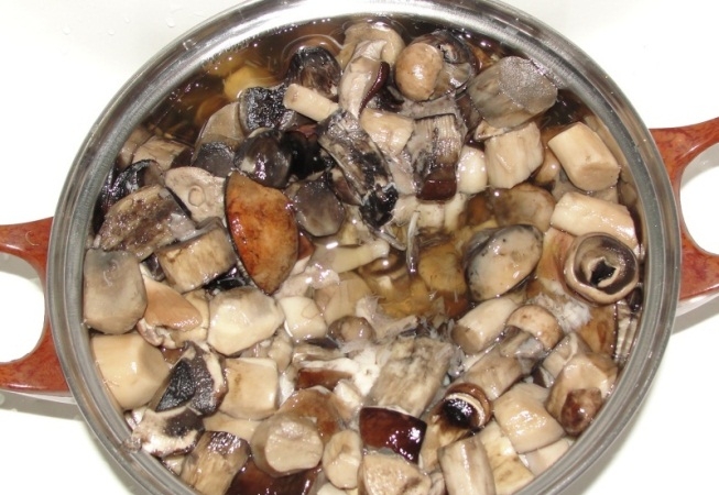 Mushroom cooking process