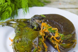 pickled eggplant