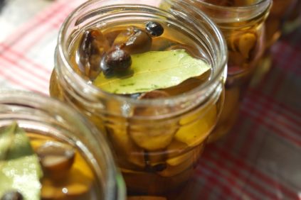 Marinated mushrooms