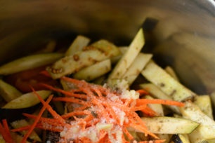 mix, add salt, sugar, pepper