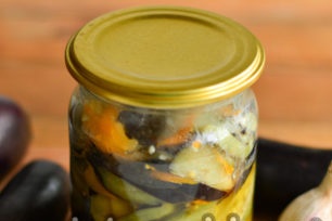 marinated eggplant ready