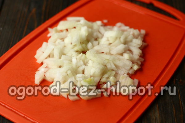 chop onion