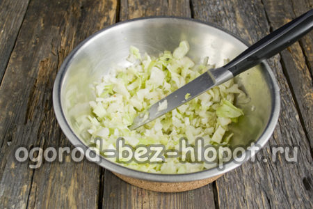 chop cabbage
