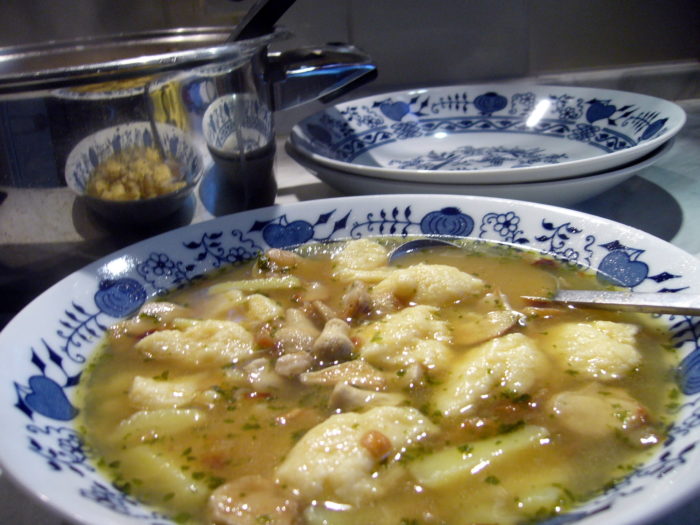 Raincoat and Dumpling Soup