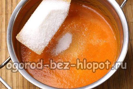 add sugar, citric acid, water
