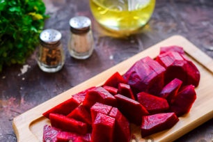 chopped beets