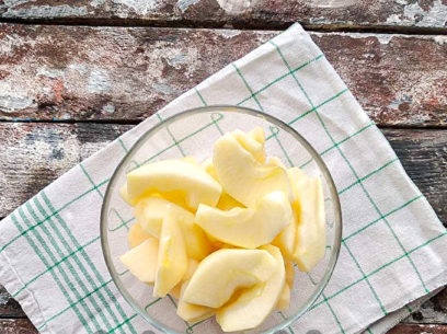 chop apples