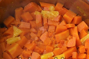 boil pumpkin and orange