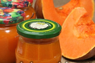 pumpkin and orange juice is ready
