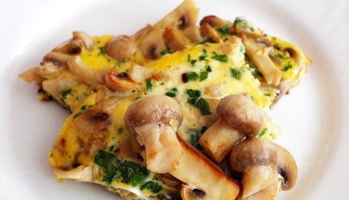 Omelet with mushrooms