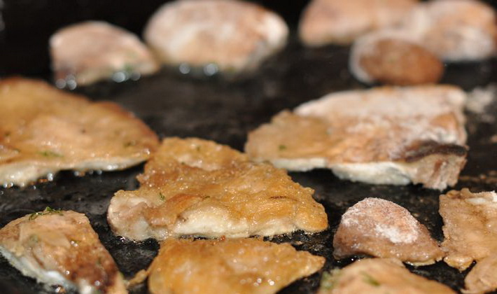 Mushrooms in batter
