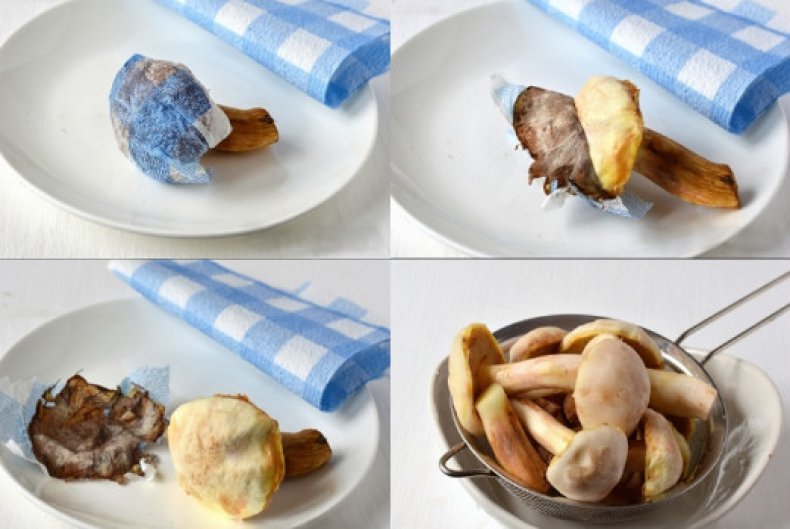 Method for cleaning oil without stains