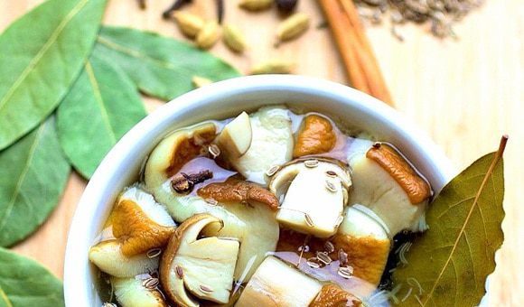 Pickled porcini mushrooms