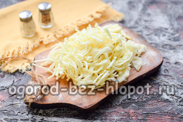 chop cabbage