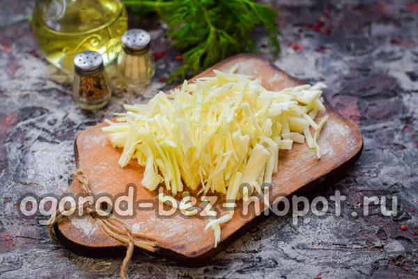 chop cabbage