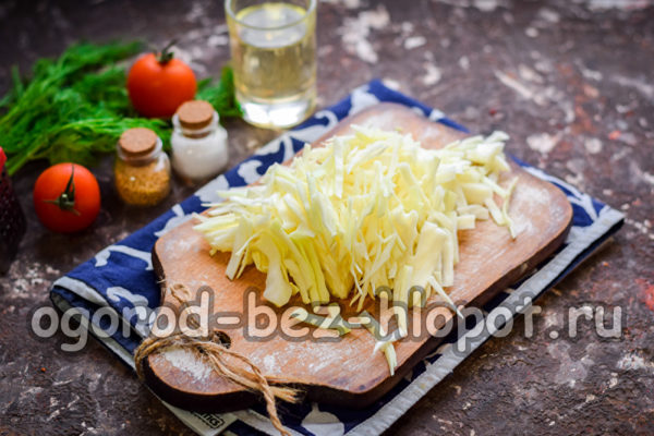 chop cabbage