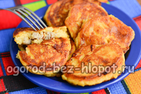 minced potato zrazy