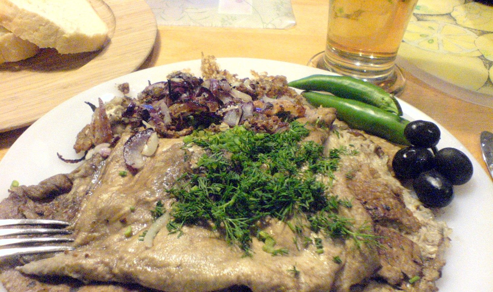 Stewed mushrooms