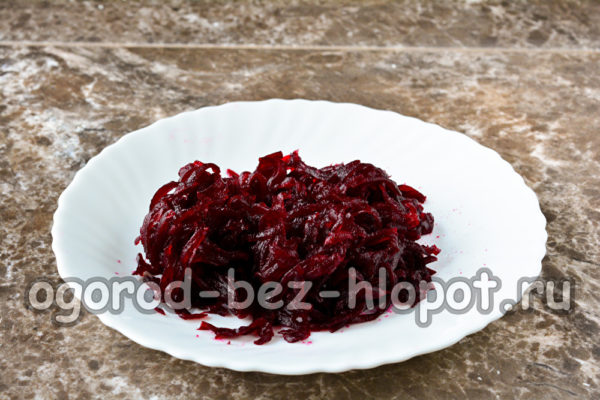 boil the beets and grate
