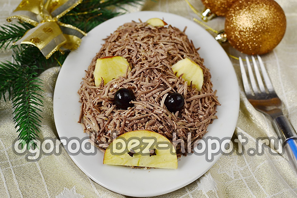 wild boar salad with liver