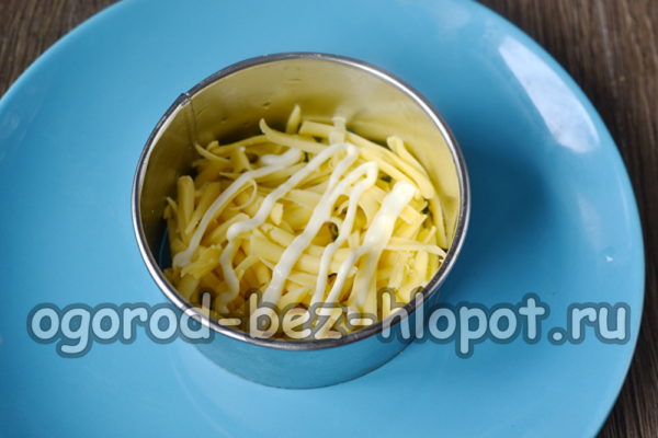 a layer of grated cheese