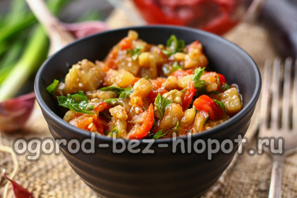 warm salad is ready