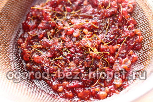 wipe through a sieve