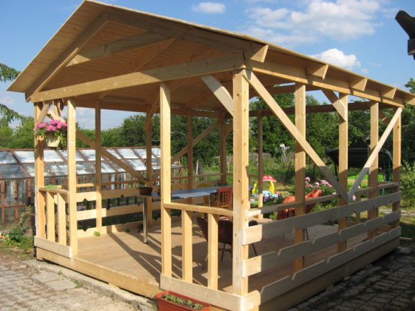 DIY wooden gazebo