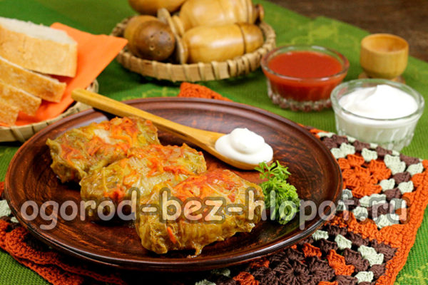 cabbage stuffed cabbage ready