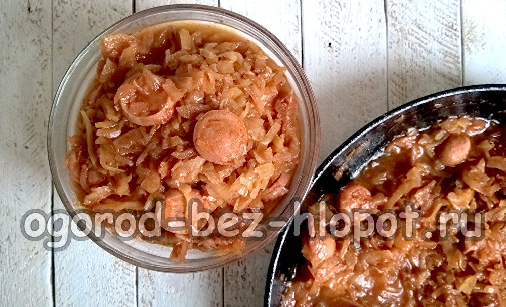 recept za kuhane kobasice od kiselog kupusa