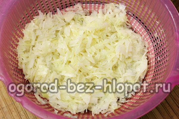 drain the cabbage