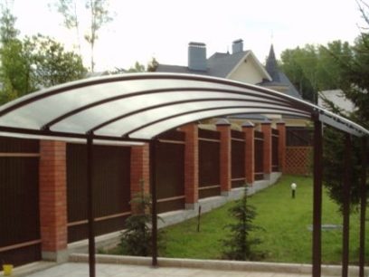 do-it-yourself canopy in the country