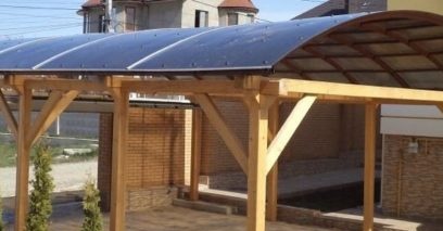 do-it-yourself canopy in the country