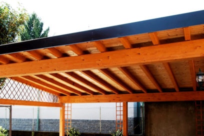do-it-yourself canopy in the country