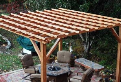 do-it-yourself canopy in the country