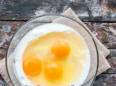 add kefir and eggs