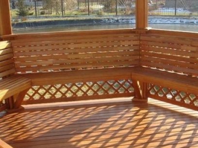floor in the gazebo