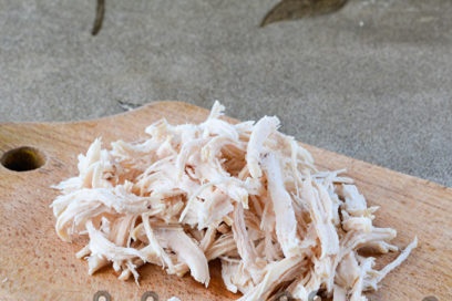 meat divided into fibers