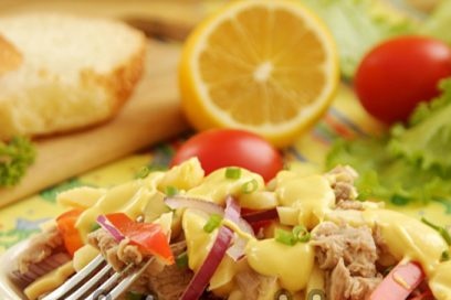 Prague salad is ready