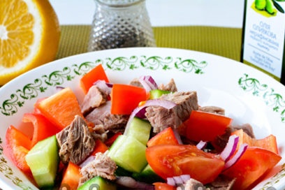 season with oil and lemon juice