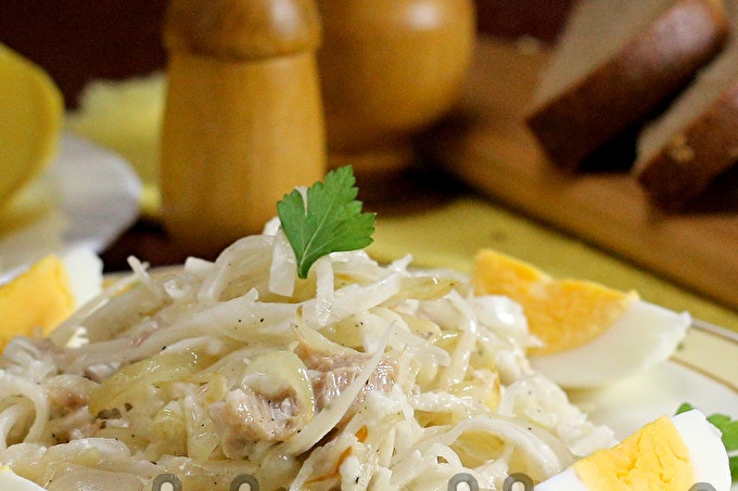 Tashkent salad with beef