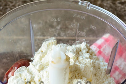 add mayonnaise and flour