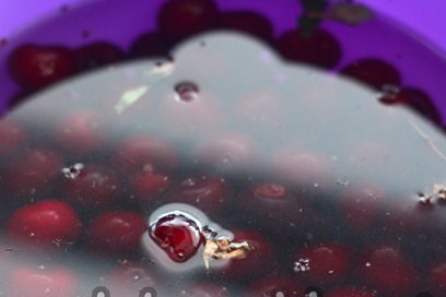 wash the cherry