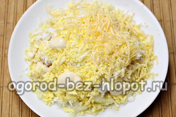 a layer of grated cheese