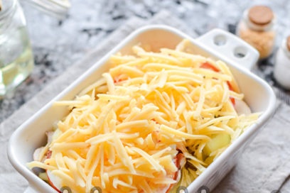 sprinkle with grated cheese