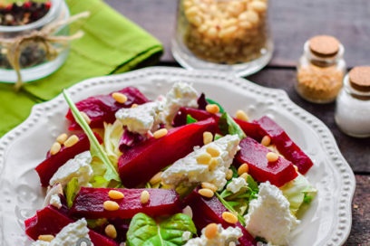 sprinkle with pine nuts